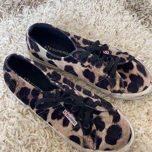 Superga cheetah sneakers